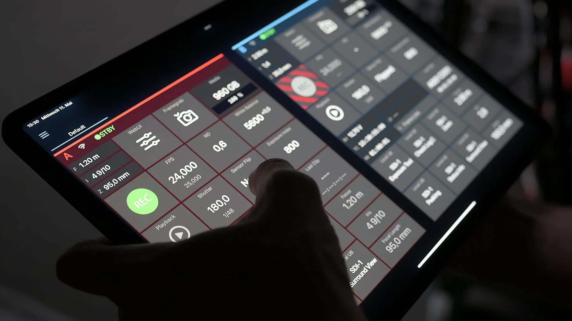 Tablet showing a POS companion app interface
